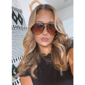 GUVIVI Retro Aviator Sunglasses Stylish UV Protection All Ages