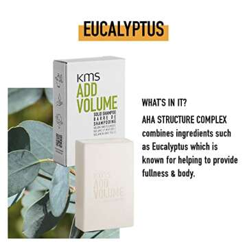 KMS ADDVOLUME Solid Shampoo for Fine Hair Care