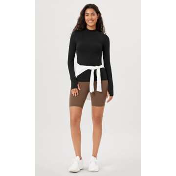 ODODOS Cloud Feeling Long Sleeve Shirt - Womens Workout Top