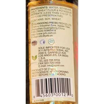 Pearl River Bridge Golden Label Superior Light Soy Sauce, Plastic Bottles, 16.9 oz.