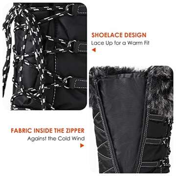 DREAM PAIRS Women's Faux Fur Lined Winter Boots