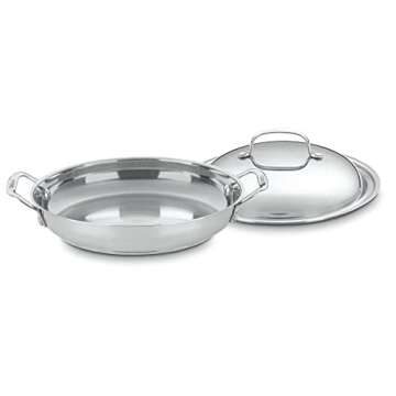 Cuisinart 725-30D Chef's Classic Stainless 12-Inch Everyday Pan with Dome Cover, Silver