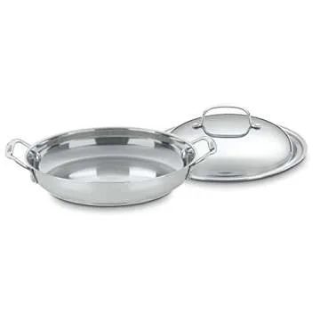 Cuisinart 725-30D Chef's Classic Stainless 12-Inch Everyday Pan with Dome Cover, Silver