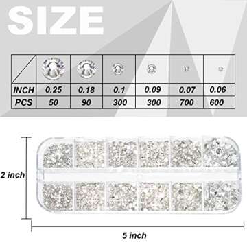 2040 Flat Back Rhinestones for Craft and Design