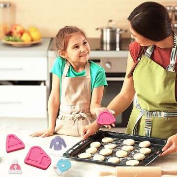 Knitting Sweater Clay Molds Siliocne, 3 Packs Christmas Hat Glove Chocolate Molds for Cake Decoration Cupcake Toppers for Christmas Baby Birthday Party, Resin Candy Polymer Clay