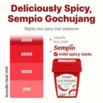 SEMPIO Gluten-Free Gochujang - Korean Red Chili Pepper Paste, Spicy, Sweet and Savory Sauce, Traditi...