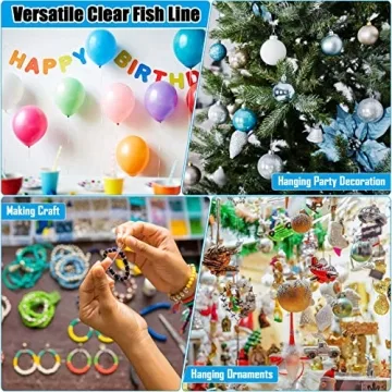 Clear Fishing Wire for Invisible Hanging and Crafting