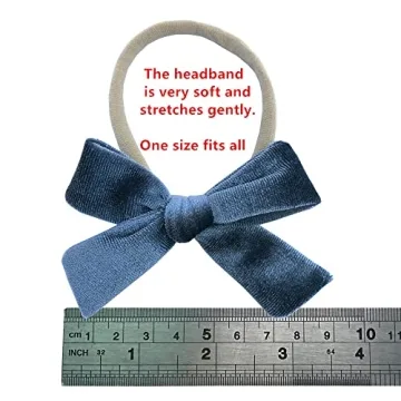 Sugarmelon 12-Color Velvet Bow Headband Set for Babies