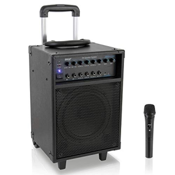Pyle 400W Bluetooth PA System - Portable Outdoor Speaker with Rechargeable Battery