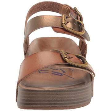 Blowfish Malibu Women's Munich Sandal, Oak/Amber Dyecut, 9M