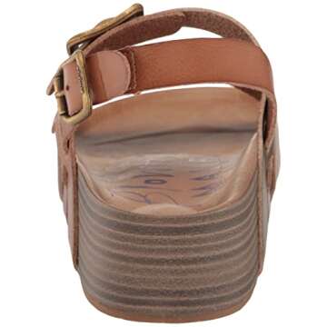 Blowfish Malibu Women's Munich Sandal, Oak/Amber Dyecut, 9M