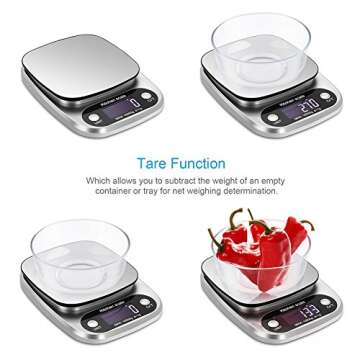 Precision Food Scale 22lb Digital Kitchen Scales for Cooking