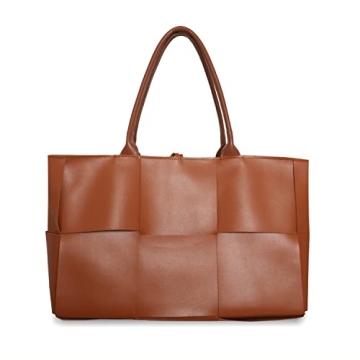 Stylish PU Leather Tote Bag for Women - Large & Versatile