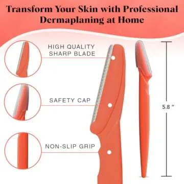 Kitsch Dermaplaning Tool Set for Smooth Skin - 12 Razors