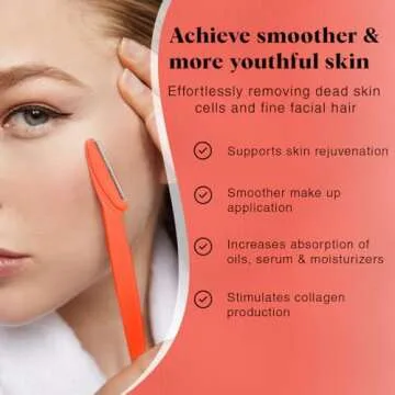 Kitsch Dermaplaning Tool Set for Smooth Skin - 12 Razors