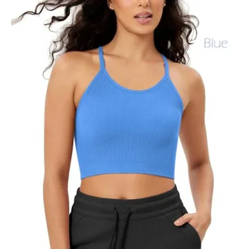 Stylish ODODOS Women's Rib-Knit Crop Tank Tops for All