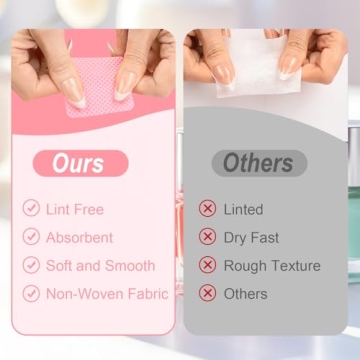 Lint Free Nail Wipes 540PCS for Perfect Nail Care
