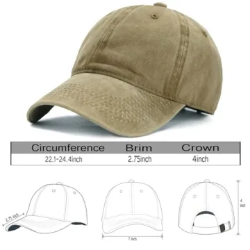 Edoneery Low Profile Baseball Cap for Style and Comfort