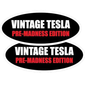 Anti Elon Musk Magnet - Vintage 6-Inch Car Magnets, 2-Pack