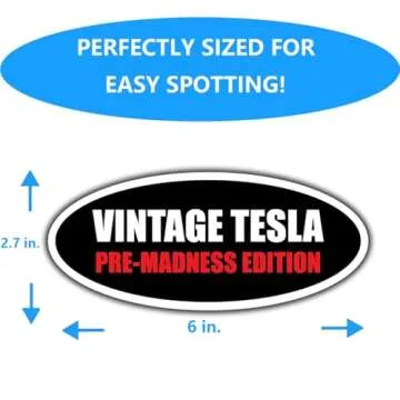 Funny Anti Elon Car Magnets - Vintage Design 2-Pack