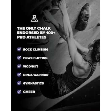 FrictionLabs Magic Chalk Ball, 2.2 oz - Premium Gym Chalk In Refillable Sock - Non Toxic - Great for Climbing, Gymnastics, Weightifting, Crossfit, Pool, Training