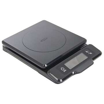 OXO Good Grips 5-lb Food Scale with Pull-Out Display,Black