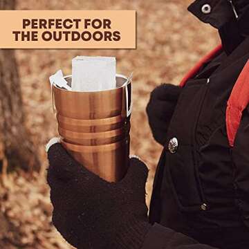 Coffee Blenders Twin Peaks Premium 100% All Natural Single Serve Pour Over Arabica Coffee, Non GMO, Colombian, 4.2 Oz