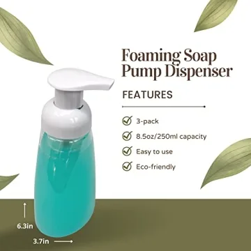 Foaming Soap Dispensers for Eco-Friendly Homes - 3 Pack