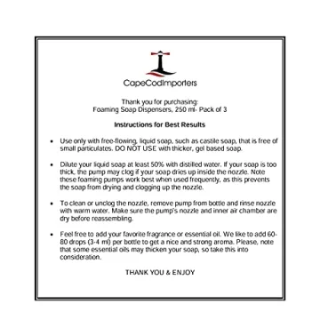 Foaming Soap Dispensers for Eco-Friendly Homes - 3 Pack