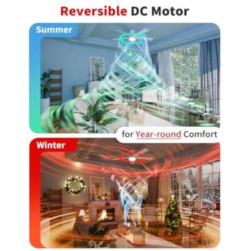 TCL 52" White Ceiling Fan with LED Light & Remote Control