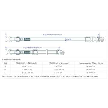 Blueberry Pet 5 Patterns Soft & Comfy Loving Daisy Prints Padded Adjustable Dog Collar, Large, Neck 18"-26"