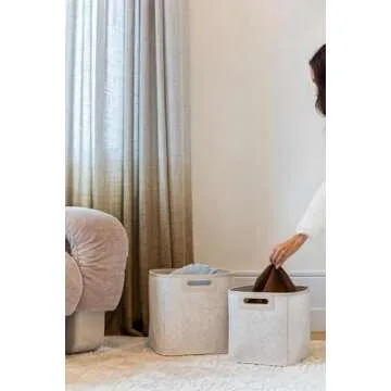 SortJoy Jamie Bin 12" Collapsible Felt Storage with Handles