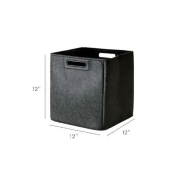 SortJoy Jamie Bin 12" Collapsible Felt Storage with Handles