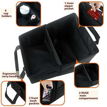 Boczif Car Seat Organizer, Car Storage Organizer for Front, Back, Passenger Seats, Truck and Van, Au...