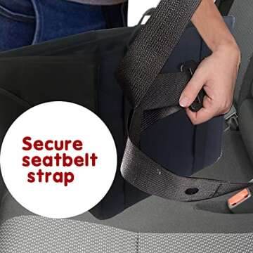 Boczif Car Seat Organizer, Car Storage Organizer for Front, Back, Passenger Seats, Truck and Van, Automotive Organizer Waterproof, Durable Foldable Cargo Net Storage for Travel and Mobile Office