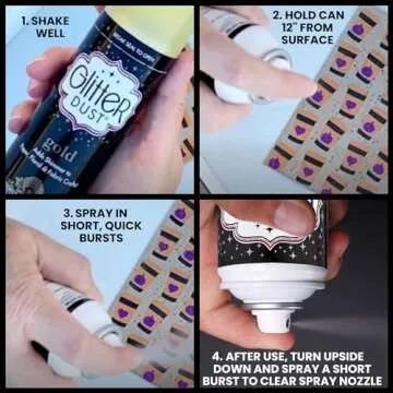 Glitter Dust Ultra Fine Glitter Spray for Crafting