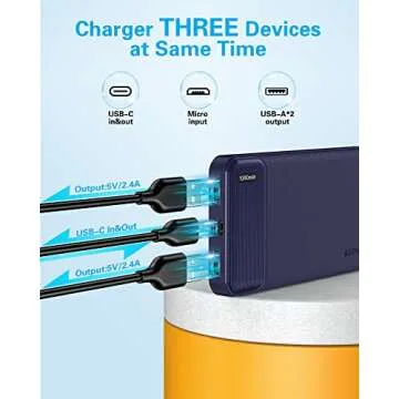AsperX 2-Pack 10000mAh Power Bank for Ultimate Convenience