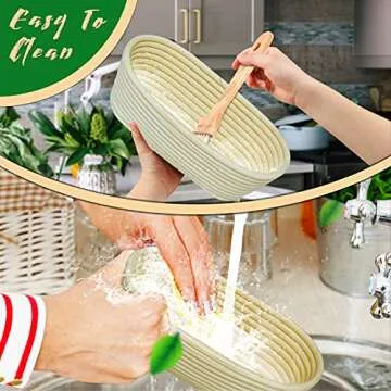 10 Inch Banneton Bread Proofing Baskets for Sourdough