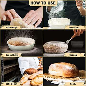 10 Inch Banneton Bread Proofing Baskets for Sourdough