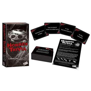 Horror Trivia Card Game - Test Your Knowledge of Horror Pop Culture Facts with 300 Scary Fun Trivia ...