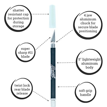 Excel Blades K18 Soft Grip Hobby Knife - Made in USA
