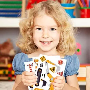 Creative 24 Sheets Make a Face Stickers for Kids