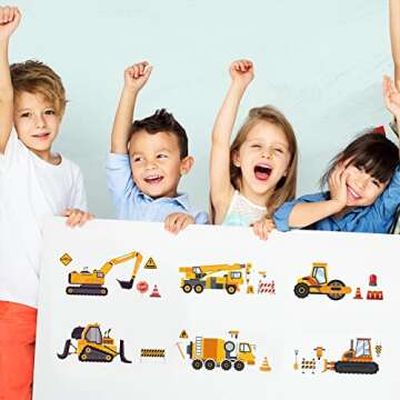 Creative 24 Sheets Make a Face Stickers for Kids