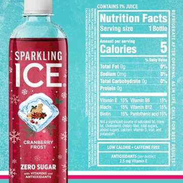 Sparkling Ice Cranberry Frost - Zero Sugar Sparkling Water