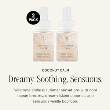 Pura Becki Owens Coconut Calm Scent Refill 120-Hour Fragrance