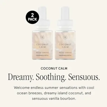 Pura Becki Owens Coconut Calm Scent Refill 120-Hour Fragrance