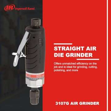 Ingersoll Rand 3107G 1/4-Inch Straight Air Die Grinder with Ergonomic Grip