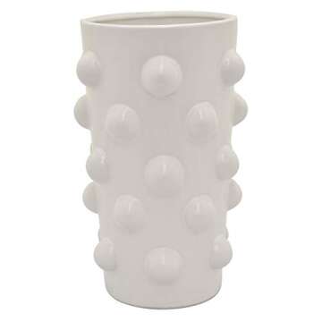 Buy Three Hands White Porcelain-Ceramic Vase for Home Decor