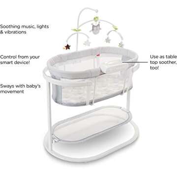 Fisher-Price Soothing Motions Bassinet with Smart Connect