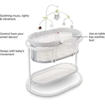 Fisher-Price Soothing Motions Bassinet with Smart Connect